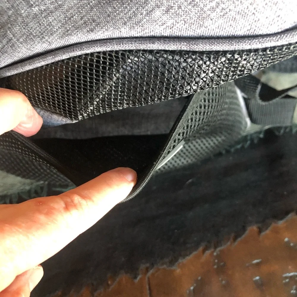Gray Dog Carrier Backpack